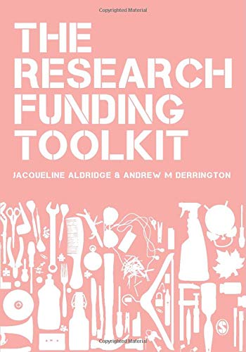 Book cover: "The Research Funding Toolkit" with tools illustration.