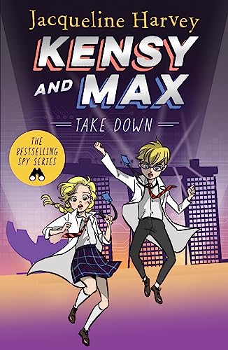 Book cover featuring two young illustrated characters in spy-themed attire.
