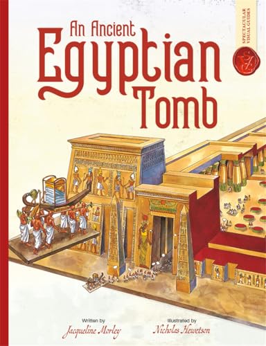 Book cover depicting an illustrated ancient Egyptian tomb entrance scene.