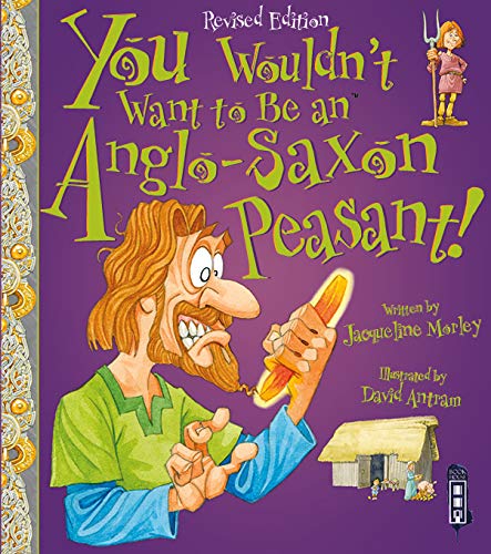 Book cover depicting a cartoon Anglo-Saxon peasant peeling a turnip.