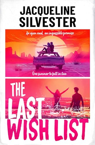 Book cover: couple on a road trip with desert and ocean scenes.