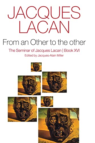 Book cover with red text “JACQUES LACAN” and surrealist face imagery.