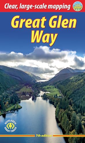 Great Glen Way guidebook cover with Scottish Highlands landscape.