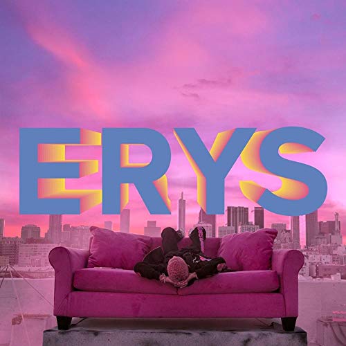 Album cover for Jaden's "ERYS" featuring a person on a pink couch.