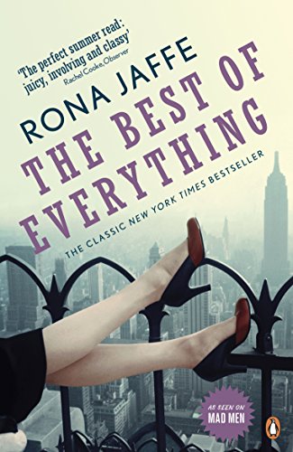Book cover: "The Best of Everything" with city skyline and legs in heels.