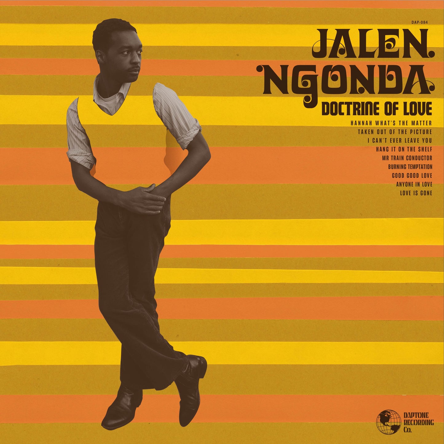 CD cover for Jalen Ngonda’s “Doctrine of Love” featuring a portrait.
