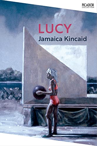 Book cover: "Lucy" by Jamaica Kincaid, featuring a woman in a swimsuit.