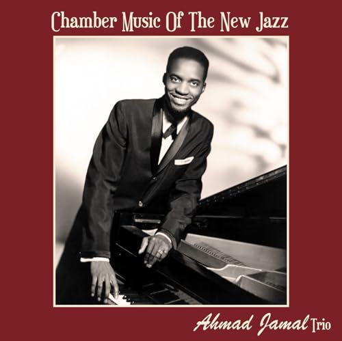 Album cover featuring Ahmad Jamal at a piano, red background.