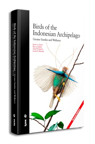 Hardcover book titled Birds of the Indonesian Archipelago featuring a bird on a branch.