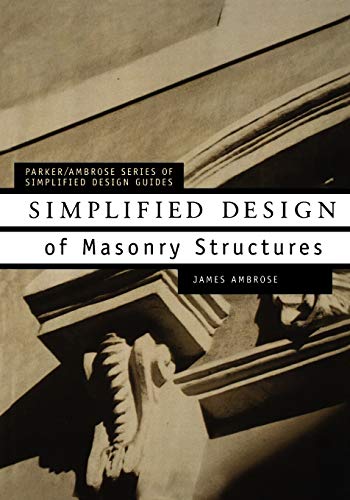 Book cover: “Simplified Design of Masonry Structures” by James Ambrose.