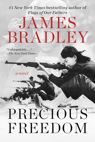 Book cover: black and white photo of a woman aiming a rifle.