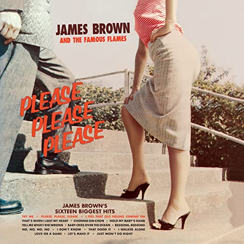 Vinyl cover showing legs of a man and woman on outdoor concrete steps.