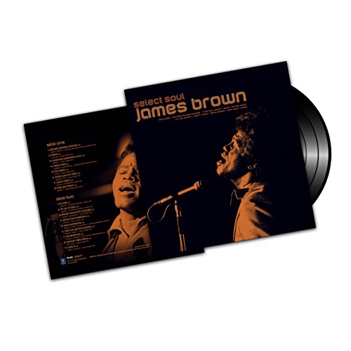 James Brown "Select Soul" vinyl record and album cover with tracklist.