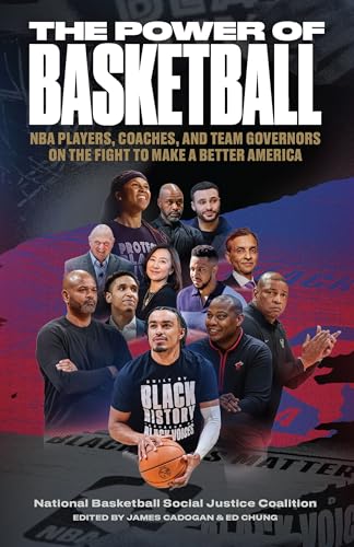 Book cover featuring diverse group of basketball figures, titled "The Power of Basketball.