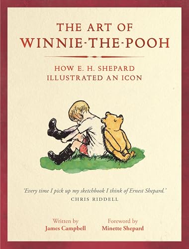 Book cover featuring a sketch of Winnie-the-Pooh and a boy in the grass.