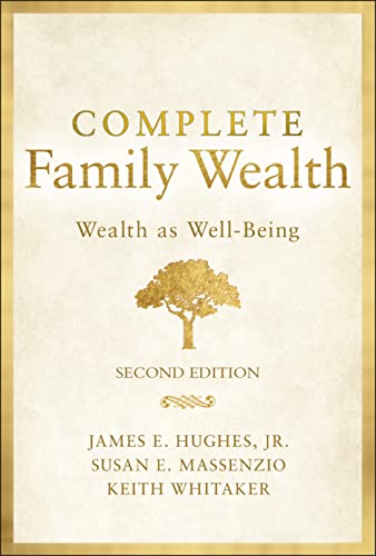 Book cover: "Complete Family Wealth" with a golden tree illustration.