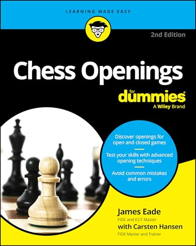 Book cover: "Chess Openings for Dummies," 2nd Edition, with chess pieces.