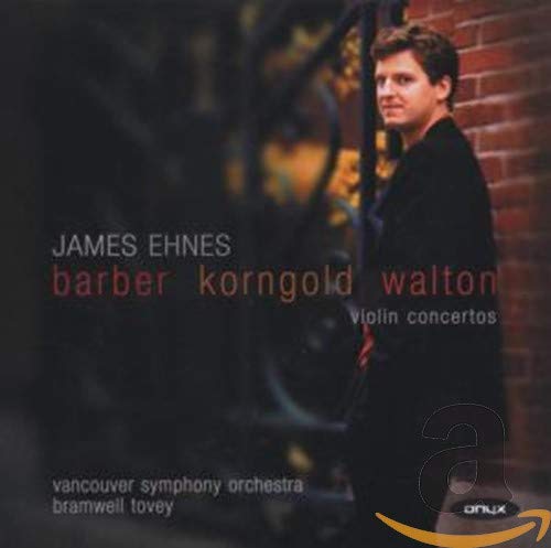 CD cover featuring violinist James Ehnes in a dark suit.
