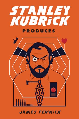 Orange book cover featuring a stylized portrait of Stanley Kubrick.