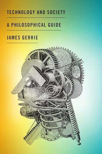 Book cover: “Technology and Society” with a mechanical head illustration.