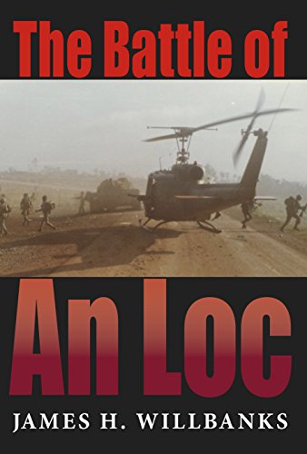 Book cover: "The Battle of An Loc" with a helicopter and soldiers.