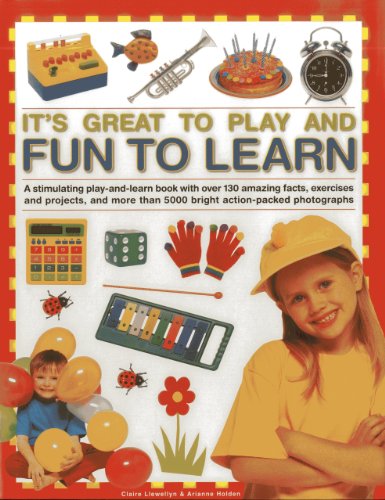 Book cover with children, toys, and learning objects on a colorful background.