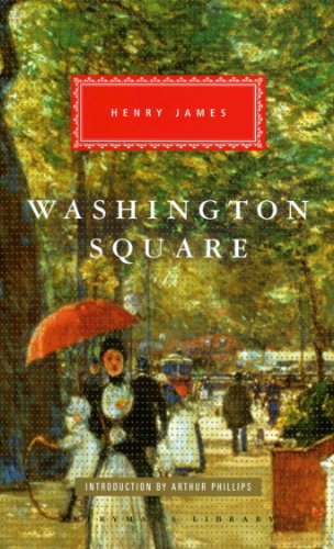 Book cover of "Washington Square" featuring a painting of a park scene.
