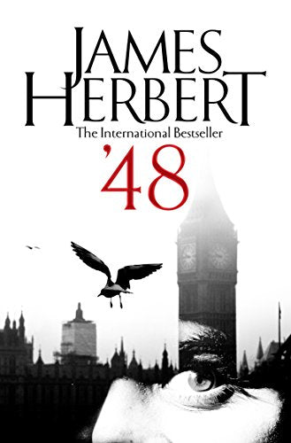 Book cover for 48 by James Herbert featuring a bird, eye, and Big Ben.