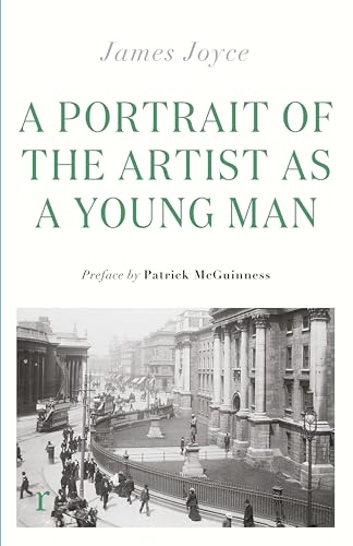 Book cover: "A Portrait of the Artist as a Young Man" with a Dublin street scene.