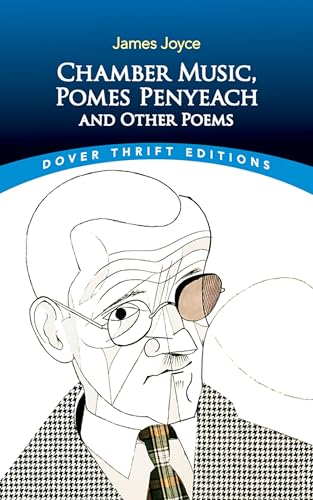 Book cover: “Chamber Music” by James Joyce, featuring a sketched portrait.
