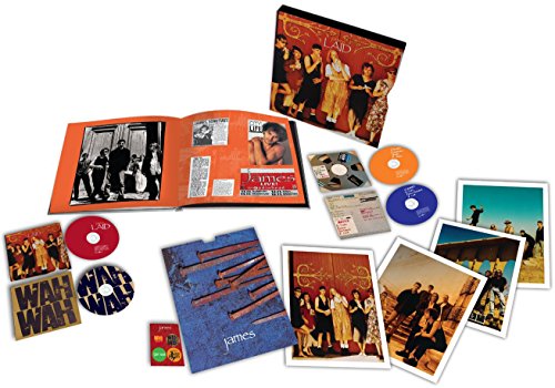 James “Laid / Wah Wah” CD box set with discs and photos.