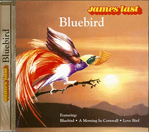 CD cover for James Last’s “Bluebird” featuring a colorful bird in flight.