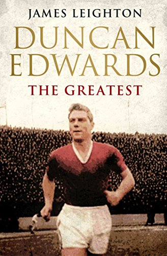 Book cover featuring footballer Duncan Edwards in a red Manchester United kit.