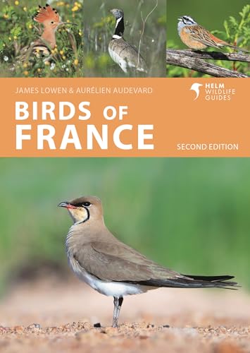Book cover featuring various French bird species, including a stone-curlew.