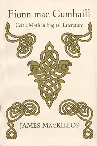 Book cover with Celtic knotwork and two faces in gold on beige.