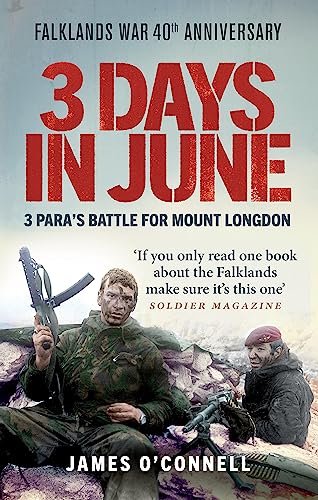 Book cover: “Three Days In June” depicting soldiers in camouflage.