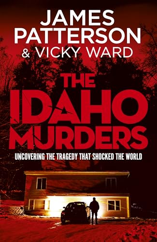 Book cover for “The Idaho Murders” with a house and figure in snow.