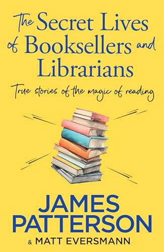 Yellow book cover with stacked books and author name James Patterson.