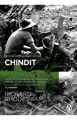Book cover: soldier with weapon in jungle, titled "Chindit".