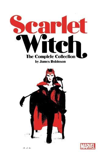 Scarlet Witch comic collection cover featuring the character in a red costume.