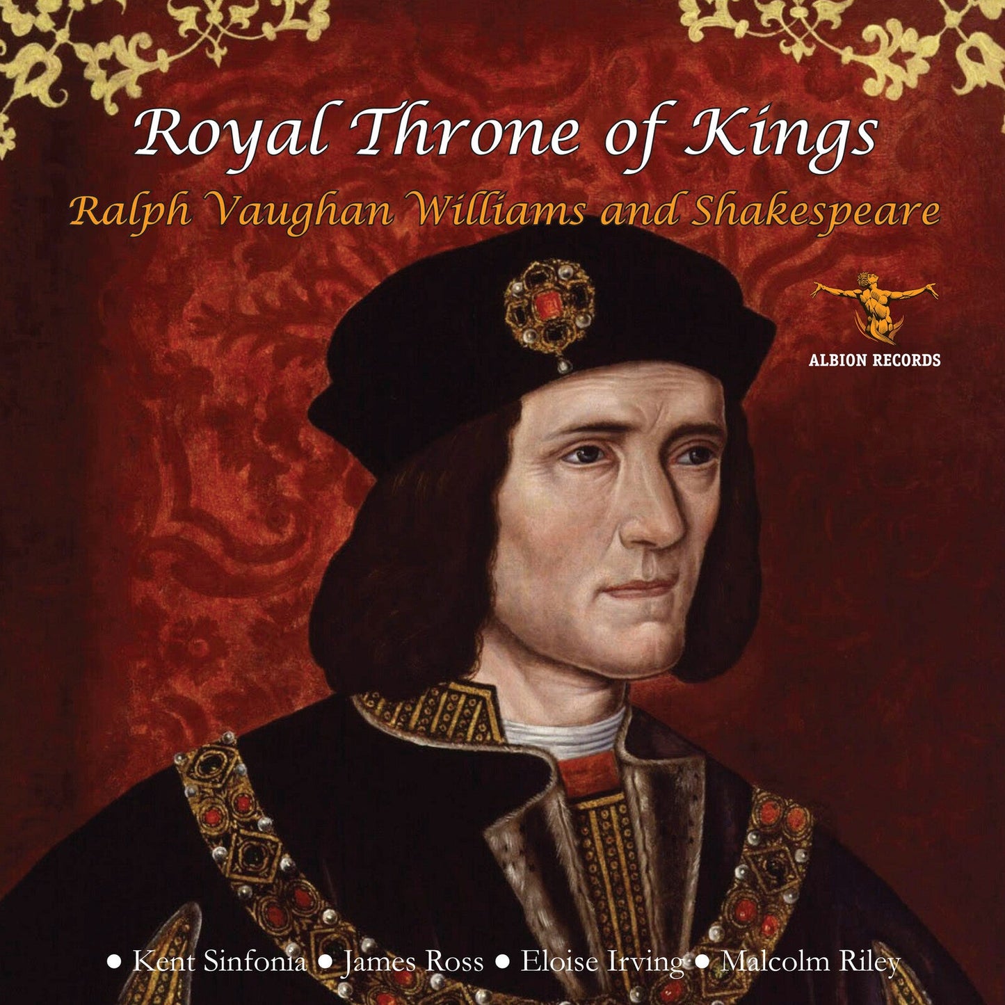 CD cover featuring a portrait of a man in a royal hat and robe.