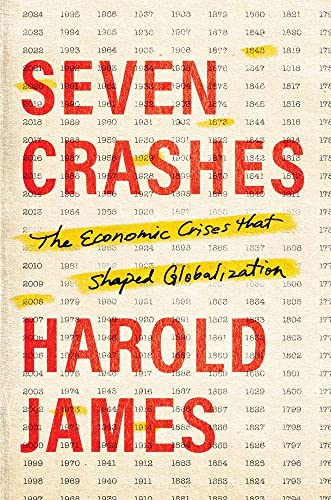 Book cover: "Seven Crashes" by Harold James, with dates and red text.