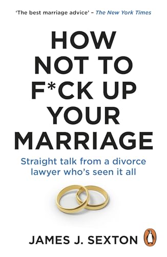 Book cover with bold title and image of entwined wedding rings.