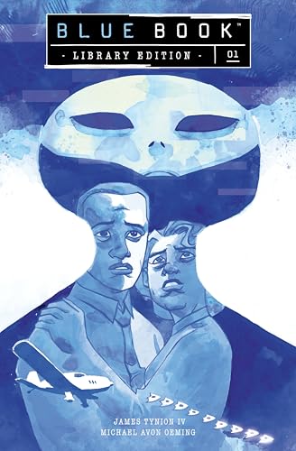 Comic book cover: masked figure with two distressed people below.