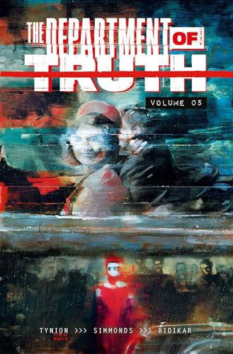 The Department of Truth Volume 5 cover features a distorted painting of two people.