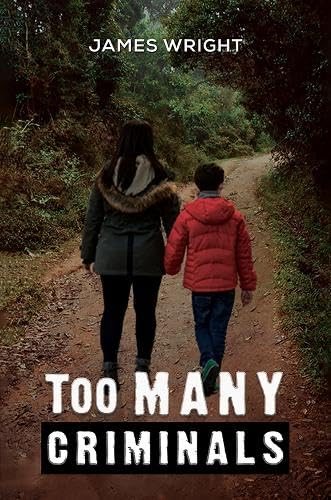 Book cover: woman and boy walk down a wooded path.