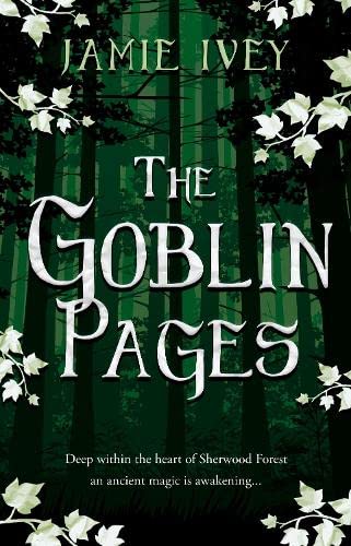 Book cover for "The Goblin Pages" with dark forest imagery.