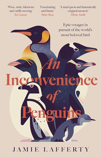 Book cover featuring stylized illustrations of multiple penguins with the title and author name.