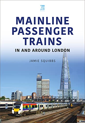 Book cover featuring a train and London’s Shard skyscraper.