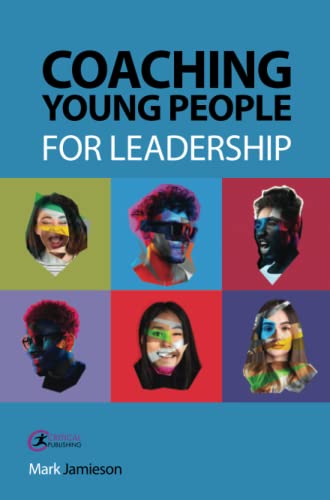 Book cover titled Coaching Young People for Leadership with six portraits of diverse young people.